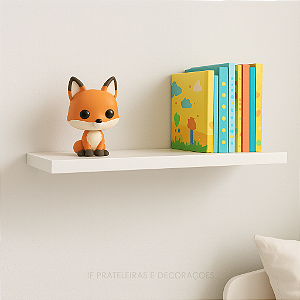 Prateleira 30x10 MDF Branca C/ Suporte Invisivel
