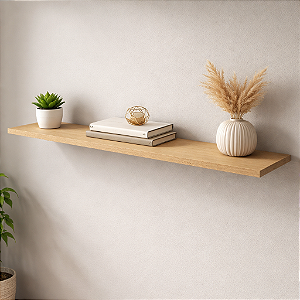 Prateleira MDF Cru 100x20 C/ Suporte Invisível Decoração