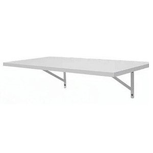 1 Prateleira Branca Mdf 100x40 Mão Francesa - Decoração