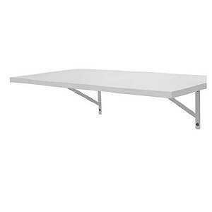 Kit 1 Prateleira Personalizada Branca 33x85 Mão Francesa