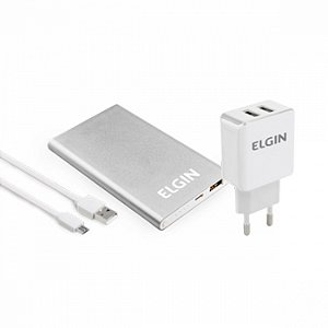 Kit Carregador e Acessórios para Celular Residencial Elgin
