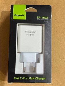 Carregador Duplo Ecopower EP-7073 45W