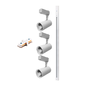TRILHO KIT 3 SPOTS 7W 1M 3.0K BRANCO KIAN