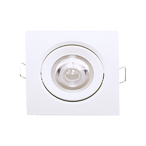 SPOT LED QUADRADO 3W FENIX II MR11 3,0K BRANCO KIAN