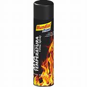 TINTA SPRAY MUNDIAL ALTA TEMPERATURA PRETO FOSCO 400ML