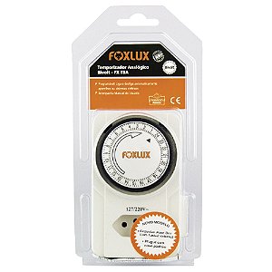 TIMER PROGRAMADOR DE TEMPO ANALOGICO BIVOLT FOXLUX