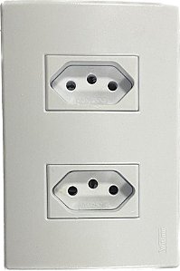 TOMADA DUPLA MODULAR 10A BRANCA VELTRA 3213