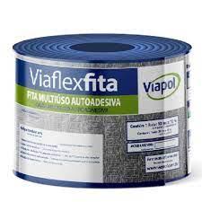 FITA MULTIUSO VIAFLEX SLEEVE 10CMX10M ALUMINIO VIAPOL