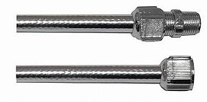 CHICOTE FLEXIVEL 40CM METALIZADO PLASBOHN
