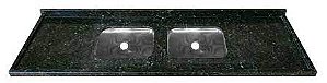 PIA MARMORE 2 CUBA INOX 2.00MT VERDE GRANPEL