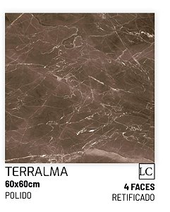 PISO HD 60X60 CERAL TERRALMA POLIDO RETIFICADO VENDA POR CAIXA, caixa com 2,16M2