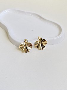 Brinco Orquídea Banho de Ouro 18k