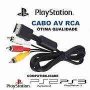Cabo Av Audio Video Rca Para Playstation Ps2 Ps3 Ps1 1,80m