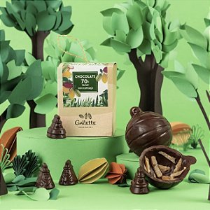 Bola de Natal 70% Cacau e Cupuaçu
