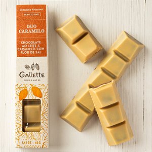 Barrinha Duo Caramelo Chocolate ao leite & Caramelo com Flor de Sal (40g)