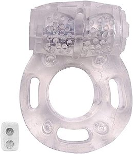 Anel Peniano com Estimuladro Clitoriano e Vibro - Sexy Import