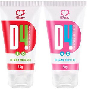 D4 Lubrificante Íntimo Beijável 60g – Cosmético Íntimo | Sexy Fantasy