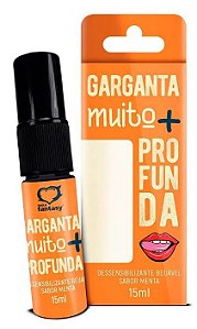 Garganta Muito Mais Profunda Spray Dessensibilizante Beijável Menta 15ml | Sexy Fantasy