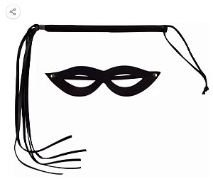 Kit Dominadora Chicote E Máscara - Brasil Fetiche