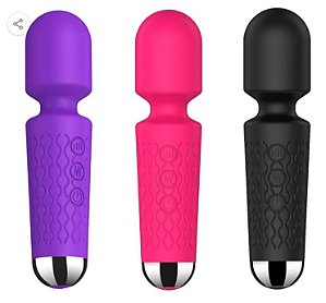 Mini Toy Vibrador Varinha Mágica com 20 Modos de Vibração e 8 Níveis de Velocidade – Acessório Íntimo | Vip Mix