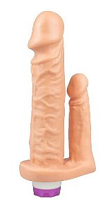 Prótese de Dupla Estimulação com Vibração Multivelocidade – Acessório Íntimo | Pau Brasil