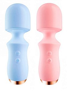 Mini Massageador Varinha com 10 Modos de Vibração e Função Aquecimento – Acessório Íntimo | Vip Mix