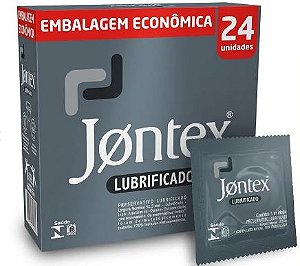 Preservativos Lubrificados Com 24 Unidades - Jontex