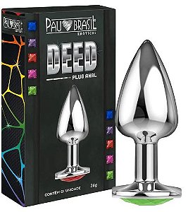 Deed Plug Anal com Joia 36g – Acessório Anal | Pau Brasil
