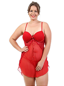 Camisola Plus Size Rabo de Peixe com Bojo