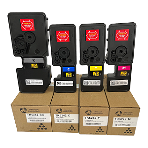 Kit 04 Toners para Kyocera TK5242 P5026cdn M5526cdw Premium