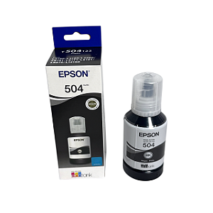 Refil de Tinta Epson T504 T504122 Preto 127ml Original