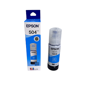 Refil de Tinta Epson T504 T504222 Ciano 70ml Original