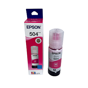Refil de Tinta Epson T504 T504322 Magenta 70ml Original