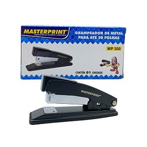 Grampeador De Metal 11,5 cm Até 20 Fls Mp-300 Masterprint