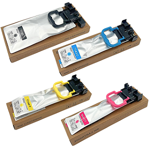 Kit 4 Bolsas de Tinta para Epson WF C5810 C5390 ClasseA