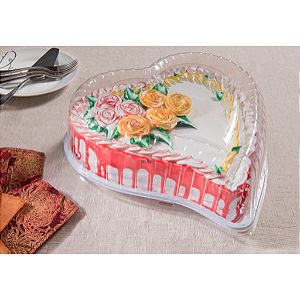 Forma Torta G50H Pacote 5Un - Coração Torta Pequena Stilo Media 1,5Kg Branca Galvanotek