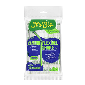 Canudo Bio Shake 8X21Mm Sache Papel 100Un Strawplast [Cf20]