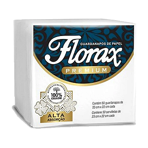Guardanapo Pequeno Florax Premiun 22x22cm 20x50 - 1000un Claramax