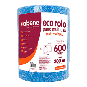 Pano multiuso eco rolo azul 28X50 cm 600 un 300 m
