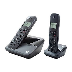 Telefone S/Fio Motorola C/Ident + 1Ramal Moto3000-Mrd2 Preto