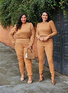 CONJUNTO AMARILLYS BEGE