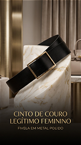 Cinto de Couro Legítimo