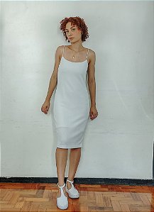 Vestido Branco tubinho - M