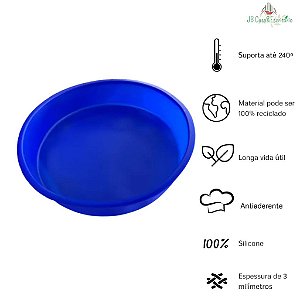 Forma de Silicone Para Bolo ou Torta Lisa