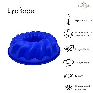 Forma de Bolo e Pudim de Silicone Com Furo Central, Domine a Sua Cozinha!
