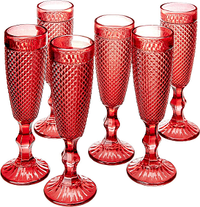 Jogo com 6 Taças para Champagne
