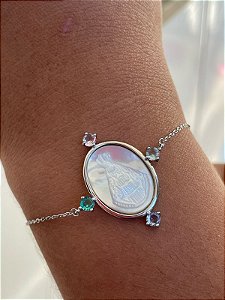 Pulseira NS em madre perola