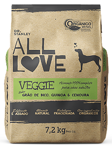 ALL LOVE Veggie / 7.2kg - Ração ORGÂNICA