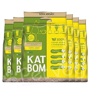 Kit KATBOM Capim Limão - 6 pacotes de 3kg