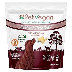 Sticks Energy PetVegan Açai, Banana e Aveia